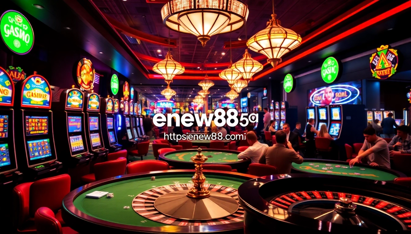 Experience thrilling casino action with colorful games and the platform https://enew88.com/ at the center of excitement.